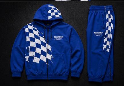 BlueDrip™ Finish Strong Racing Tracksuit – Premium Checkered Edition